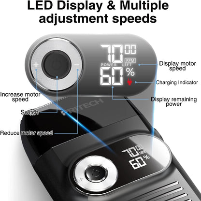 PRITECH Foil and Bald Shavers 2 in 1 Electric Shaver for Men Foil Blade and PopupTrimmer with Rechargeable 3 Adjustable Speeds Men's Shaver (Black Silver)