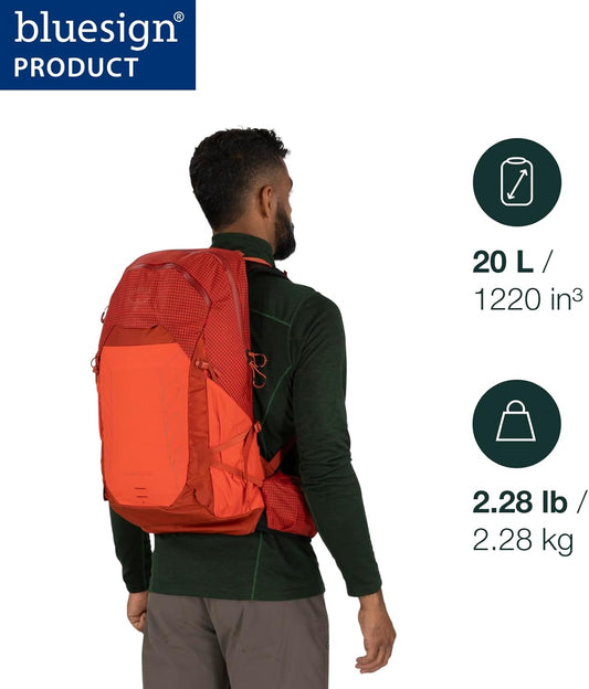 Osprey Talon Pro 20L Men's Hiking Backpack with Hipbelt, Mars Orange