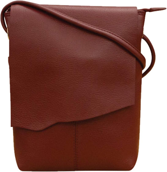 ili New York Leather Mini Sac Crossbody - Genuine Leather Crossbody Bags for Women with RFID Blocking, Adjustable Strap