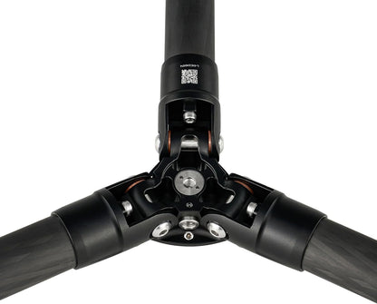 Leofoto Professional Camera Tripod, 62" Compact Carbon Fiber Tripod for DSLR Video Camcorder, 4 Leg Sections, 360° Ball Head, Max Load 25KG/55Lb (LS-364CX+LH-47)