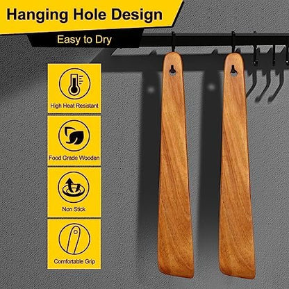 Wooden Spatula for Kitchen Utensil Spurtle Kitchen Tool Teak Wood Spatula