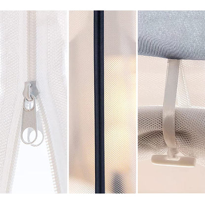 Jsanh Folding Mosquito Net Tent Canopy Curtains for Beds Pop Up Mosquito Net Tent King Size Portable Mosquito Netting with Bottom for Baby Adults(L80xW80XH62 inch