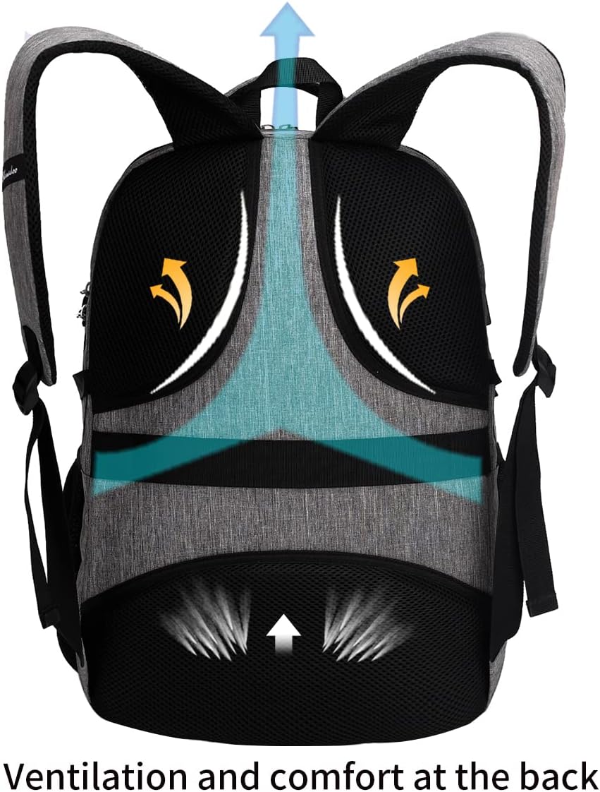 SHRRADOO Anti Theft Laptop Backpack Travel Backpacks with usb Charging Port for Women Men High School College Backpack Computer Bag Fits 17 Inch Laptop,Black