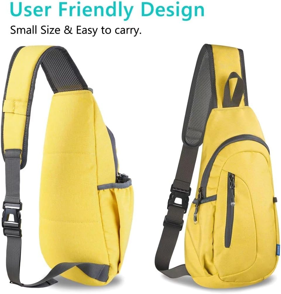 TITECOUGO Small Sling Bag, Lightweight Crossbody Backpack for Men Women, Shoulder Bag for Sports and Outdoor