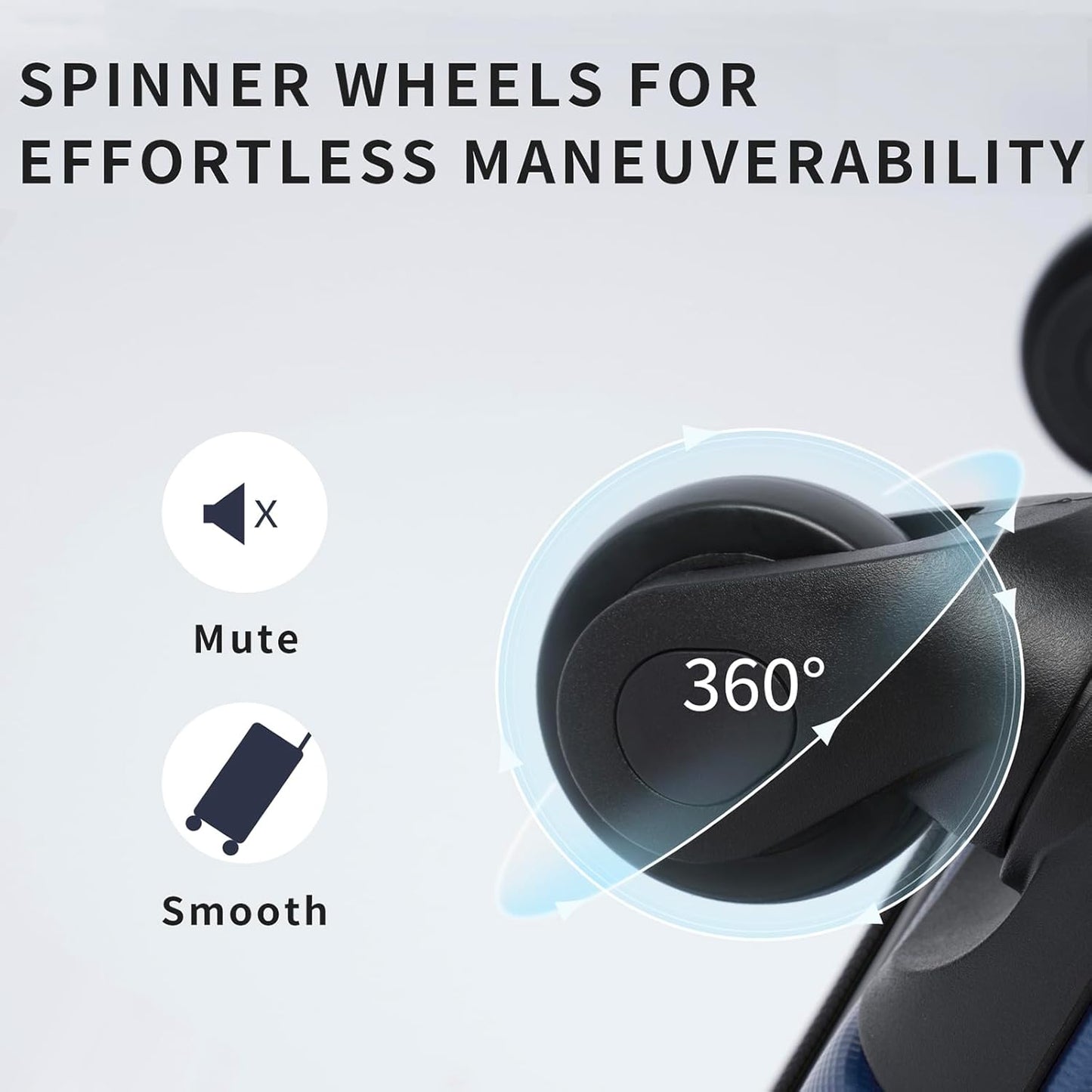 Merax 20 Inch Carry On Luggage Airline Approved, Hardshell ABS Suitcase with Spinner Wheels, TSA Lock, Lightweight Travel Luggage for Business Trips & Weekend Getaways