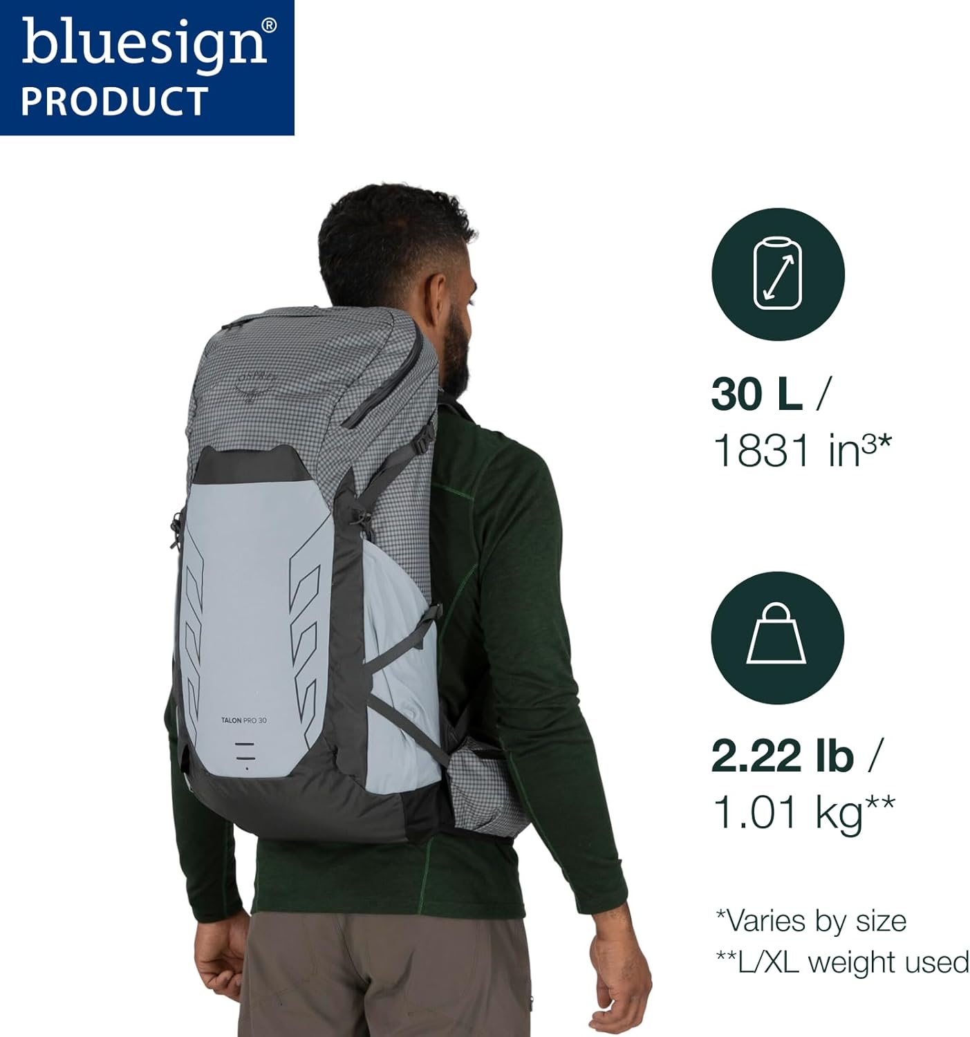 Osprey Talon Pro 30L Men's Hiking Backpack with Hipbelt, Mars Orange