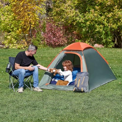 2-Person Dome Tent with Easy Setup and Weather Protection