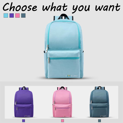 OMOUBOI Casual Daypacks Superbreak Backpack 14 inch Laptop Backpack for Women & Men Fits Tourism Business (Skyblue)