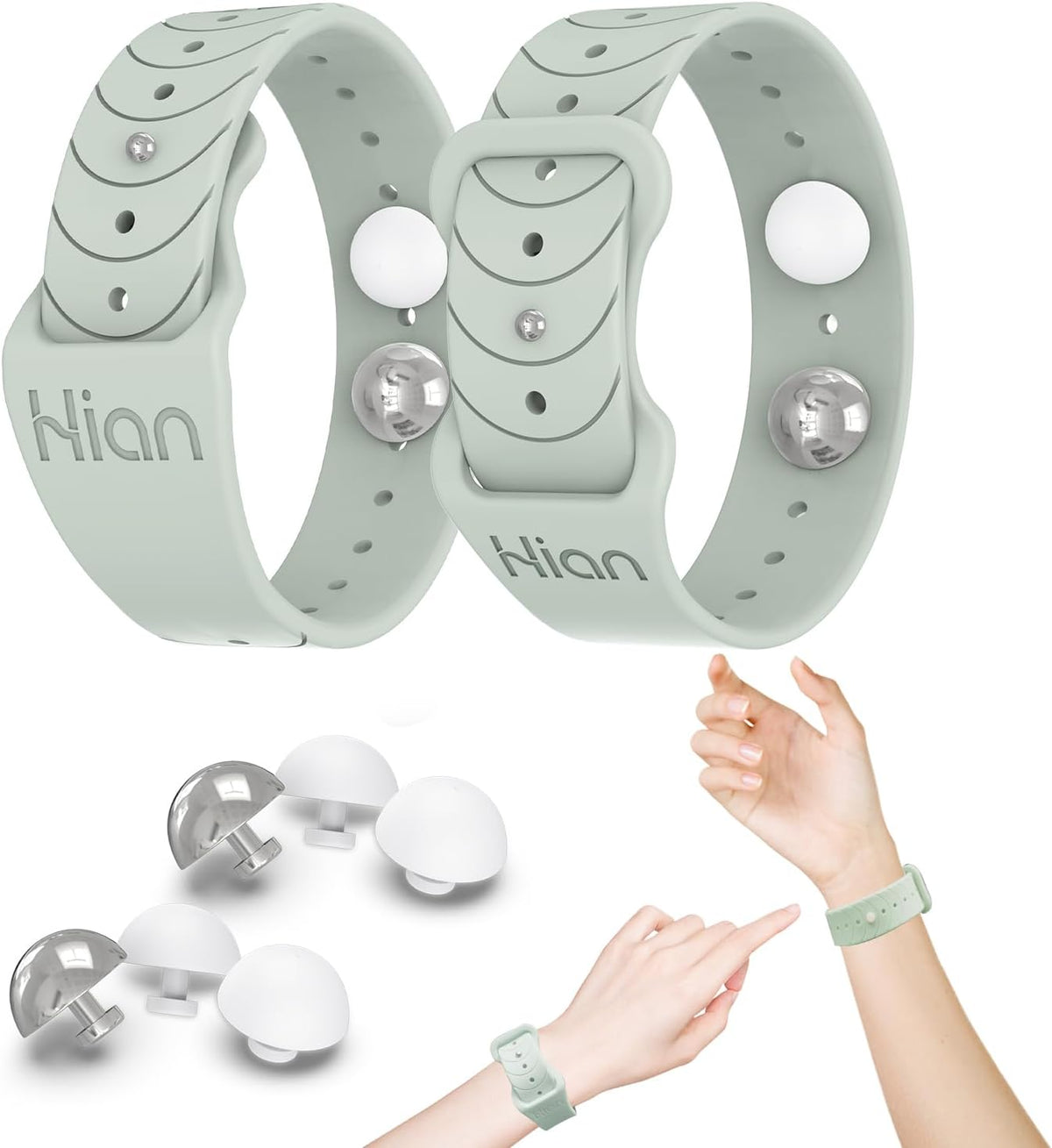 Motion Sickness Bracelets Sea Sickness Wristbands for Motion Sickness/Morning Sickness/Pregnancy Nausea Anti Nausea Bands Acupressure Wristband Motion Sickness Bands（1Pair Beryl）