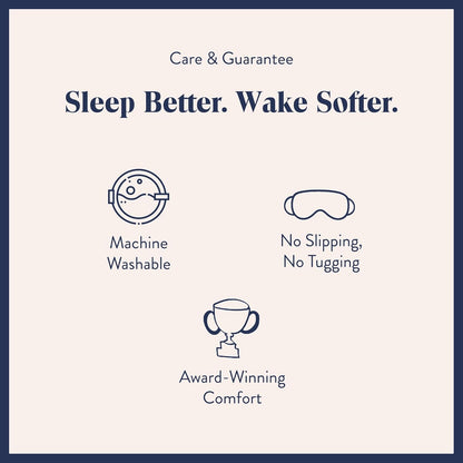 Brooklinen Silk Eye Mask for Sleeping – Carbon Grey, 100% Mulberry Silk Sleep Mask with Soft Elastic Strap, Machine Washable, Breathable & Cool-to-The-Touch – Ideal for Sleeping & Traveling