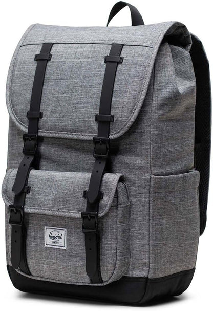 Herschel Supply Co. Little America Mid, Raven Crosshatch, One Size