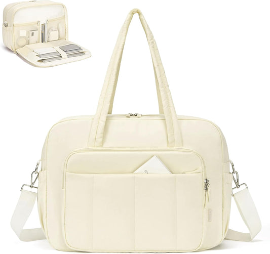 CLUCI Gym Bag for Women, Travel Duffle Bag Carry on Weekender Bags Puffer Tote Bag