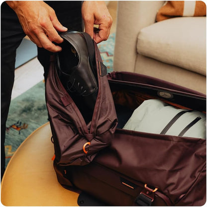 Peak Design Shoe Pouch, Eclipse, Ultralight Travel Organizer Bag for Shoes or Other Items, Weatherproof Shell, Packs into Itself, Fits 1–2 Pairs of Shoes, Works with Peak Design Travel Bags