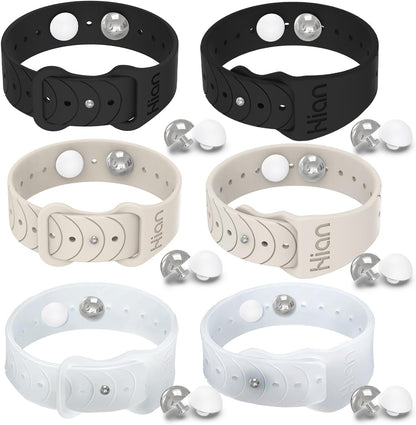 Motion Sickness Bracelets Sea Sickness Wristbands for Motion Sickness / Morning Sickness /Pregnancy Nausea Nausea Bands Acupressure Wristband Motion Sickness Bands(3Pairs-Black+Starlight+Transparent)