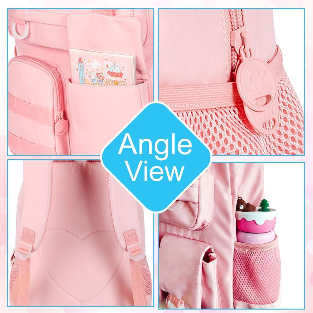 CCJPX Girls Backpack, 16 inch School Laptop Bag College Bookbag, Anti Theft Daypack for Teens Girls Students Women