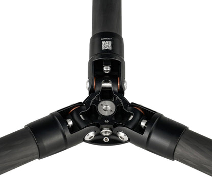 Leofoto Professional Camera Tripod, 46" Compact Carbon Fiber Tripod for DSLR Video Camcorder, 4 Leg Sections, 360° Ball Head, Max Load 8KG/18Lb (LS-254CX+LH-30)