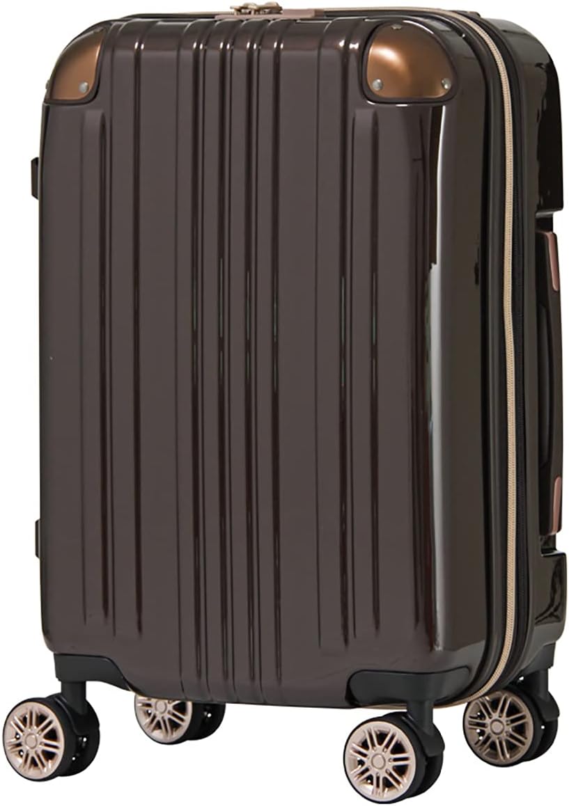LEGEND WALKER Hardside Expandable Zipper Luggage, 24-inch, Mocha, 5122-55-MC