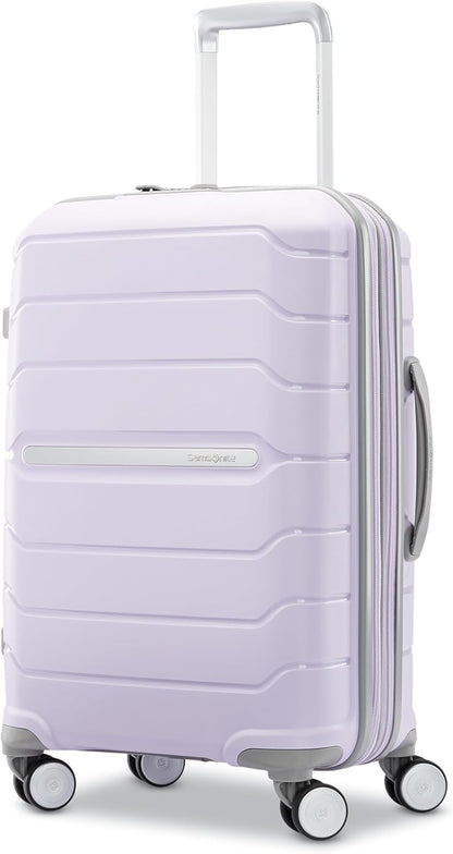 Samsonite Freeform Hardside Carry-On Luggage with Spinner Wheels - Hardshell Suitcase - TSA, Airline-Approved - Expandable Hard Shell, Smooth Rolling Wheels for Lightweight Travel - Lilac