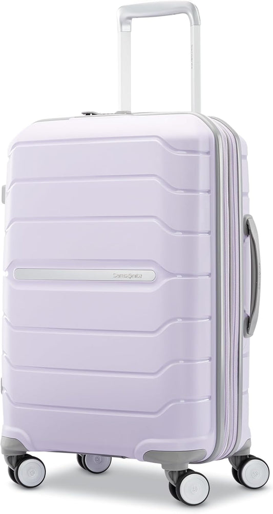 Samsonite Freeform Hardside Carry-On Luggage with Spinner Wheels - Hardshell Suitcase - TSA, Airline-Approved - Expandable Hard Shell, Smooth Rolling Wheels for Lightweight Travel - Lilac