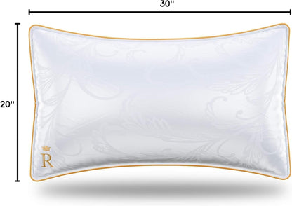 Royal Therapy Pillows Standard Size Set of 2 (20x26 in), Alternative Goose Down Pillows, Adjustable Standard Pillow, All Sleepers, Side Sleeper Pillow