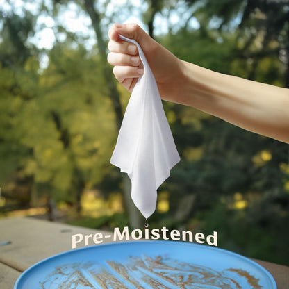 Dish Wipes | 100% Biodegradable Pre-Moistened Food-Safe Camp Kitchen Wipes | A Soap-and-Water Alternative
