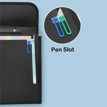 2 Pack Extra Large Legal Size/Foolscap 12 Pockets Accordion File Organizer with Handle, TRANBO Portable Expanding File Folder, Expandable Plastic Document Organizer for Travel School Office