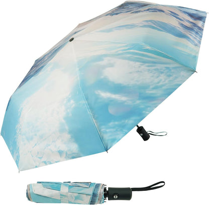 SY COMPACT Travel Umbrella Windproof Automatic Umbrellas Small Compact UV Sun Protection Factory Outlet Umbrella
