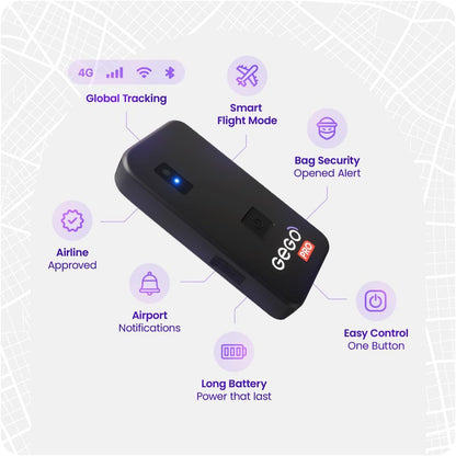 GEGO PRO GPS Tracker - Universal Tracking for Luggage, Vehicles, Trailers, Bike, Person | Real-Time GPS Tracking, WiFi, GSM & Bluetooth | Long Battery Life | Subscription Required