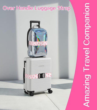 Luggage Straps for Suitcases Travel Belt Luggage Band Heavy Duty Traveling Luggage Identifier Cute Women Girls Unique Accesory,
