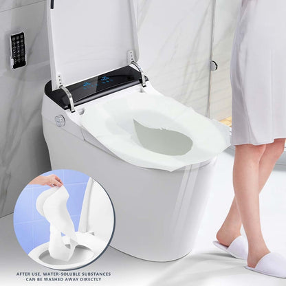 4 Pack (1000 Pieces) Disposable Toilet Seat Covers Flushable Paper Toilet Seat Cover for Bathroom, Hotels, Travel, Kids or Adults