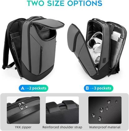 BANGE Business Smart Backpack Waterproof fit 15.6 Inch Laptop Backpack with USB Charging Port,Travel Durable Backpack