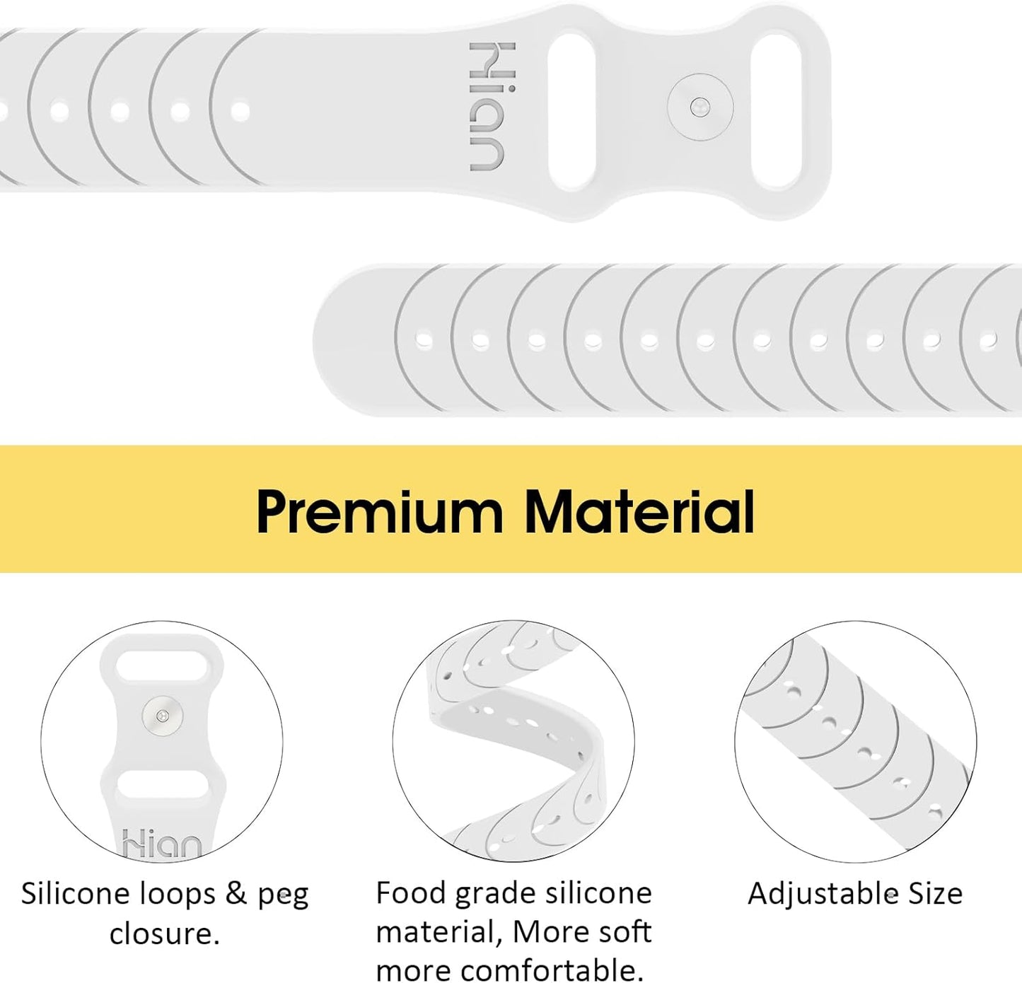 Hion Motion Sickness Bracelets Sea Sickness Wristbands for Motion Sickness/Morning Sickness/Pregnancy Nausea Anti Nausea Bands Acupressure Wristband Motion Sickness Bands（2Pairs White