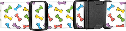 Luggage Straps for Suitcases, Adjustable Travel Belt, Durable Wide Luggage Strap, Cute Suitcase Strap Identifiers with Buckle, Bag Straps for Luggage, Cute Colorful Bones