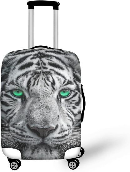 Tiger Animal 3D Printed Travel Luggage Suitcase Cover 26-29 Inch Cover Spandex Suit Case Protector for Carry On Luggage