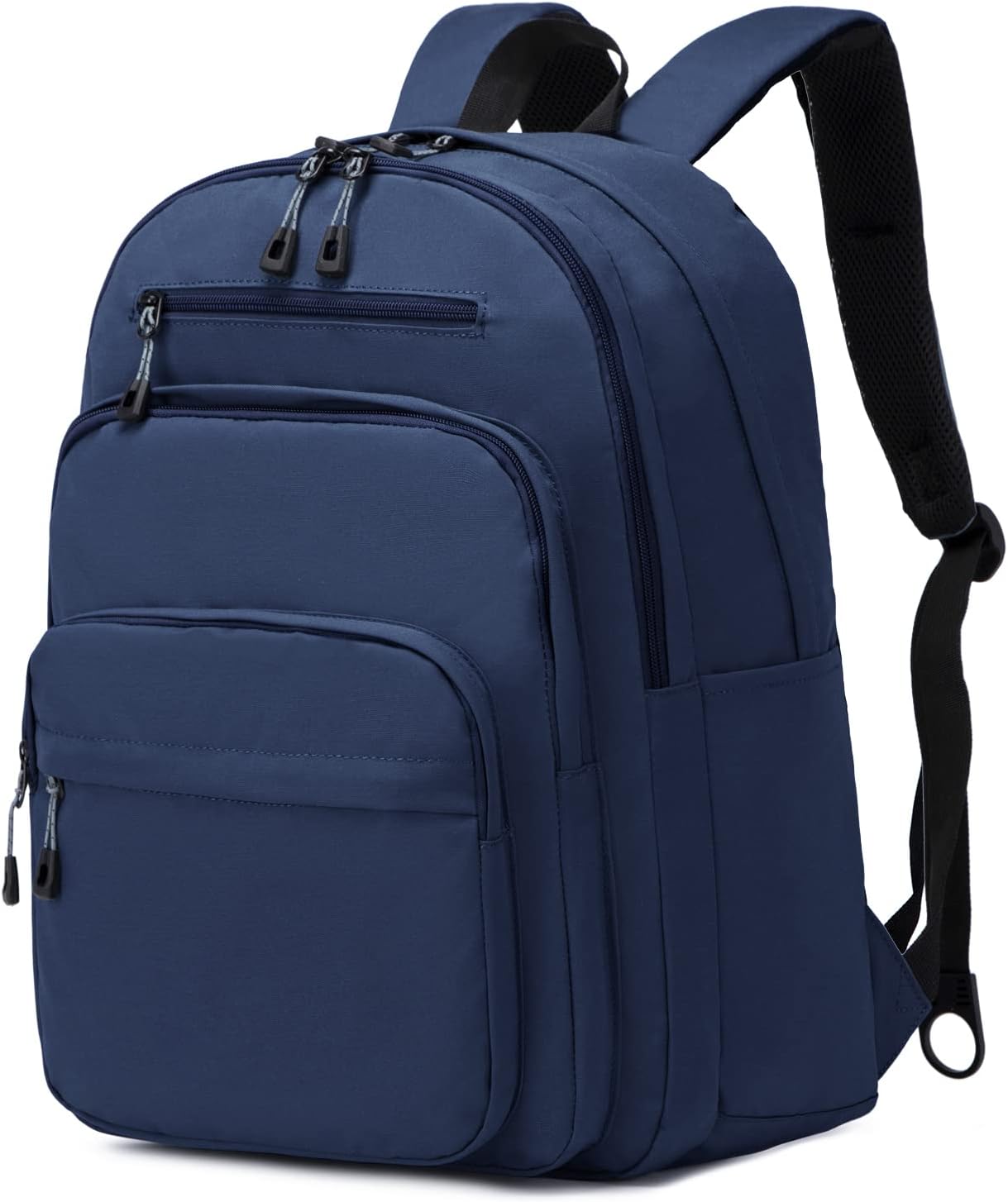 Lanola Basic Multi-Pocket Multipurpose Backpack Classical Water Resistant Bookbag For School Business Travel or Casual Daypack Backpacks - Dark Blue