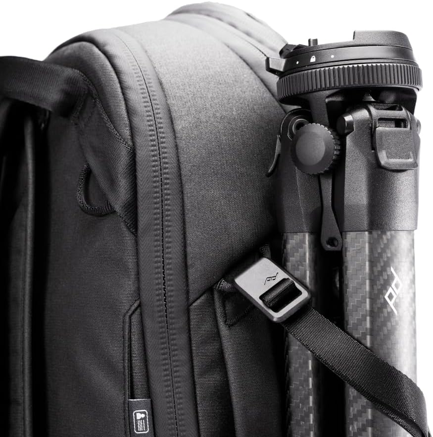 Peak Design Travel Backpack 30L, Black, Expandable 27-33L Design, Rear and Top Access, Weatherproof Shell, Laptop Sleeve, Ideal for Travel or Everyday Carry, Versatile Backpack for Men and Women