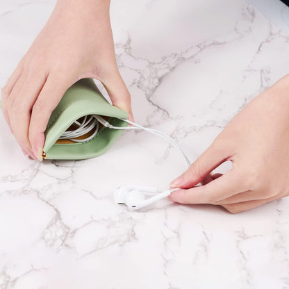 2 Pack PU Leather Slim Engagement Wedding Ring Pouch Leather Jewelry Pouch Christmas,Wedding Party Favor Gift Bag(Green)