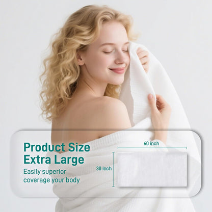 Disposable Bath Towels,Extra Large Beach Towels 30"X60", Camping Towels for Travel Hotel, Soft Quick Dry Shower Tissue for Body,Gym Sports,Beach (XL,10 Count)