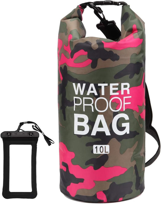 Waterproof Dry Bag 2L/5L/10L/15L/20L/30L, Roll Top Sack Keeps Gear Dry for Kayaking, Rafting, Boating, Swimming, Camping, Hiking, Beach, Fishing with Free Waterproof Phone Case