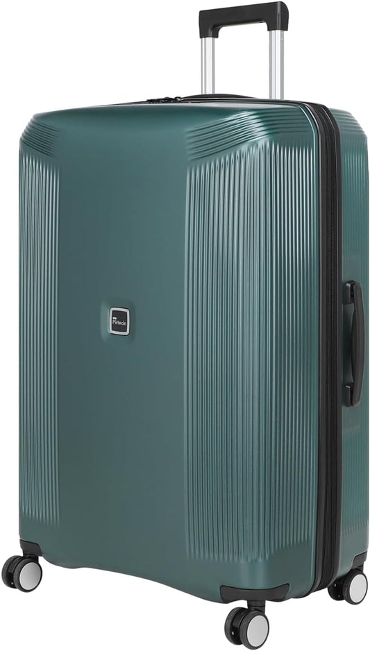 28 Inch Luggage with Spinner Wheels, Lightweight Expandable PC Hardside Large Checked Luggage with TSA Lock, Durable Rolling Suitcase, Green