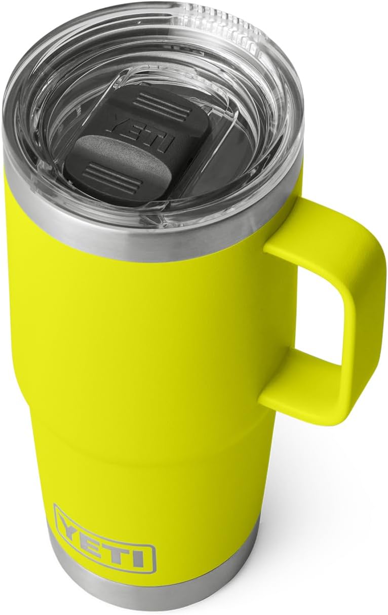 YETI Rambler 20 oz Travel Mug, Stainless Steel, Vacuum Insulated with Stronghold Lid