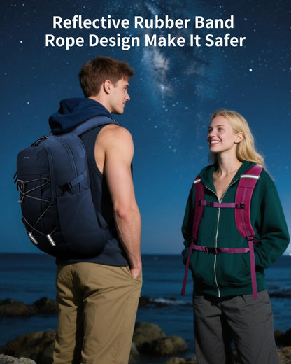 ECOHUB Hiking Backpack 30L Travel Backpack Lightweight Casual Daypack Water Resistant Camping Bag Outdoor Sports Back pack for Men Women