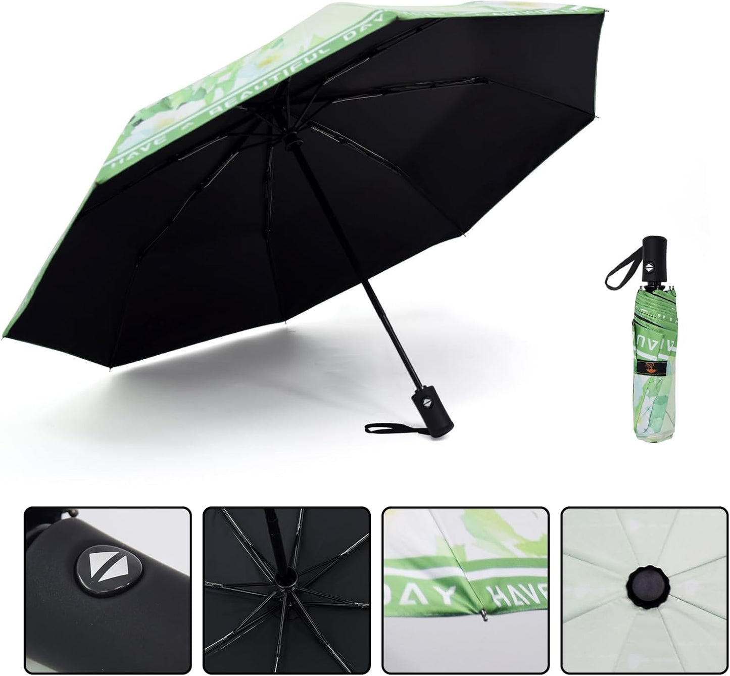 SY COMPACT Travel Umbrella Windproof Automatic Umbrellas Small Compact UV Sun Protection Factory Outlet Umbrella