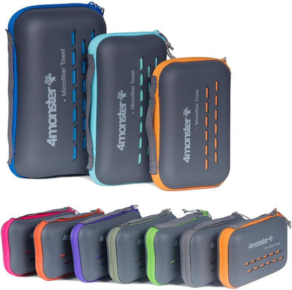 4Monster Camping Towels Super Absorbent, Fast Drying Microfiber Travel Towel, Quick Dry Ultra Soft Compact Gym Towel for Swimming Beach Hiking Yoga Travel Sports Backpack (47.00" x 23.60", Navy Blue)