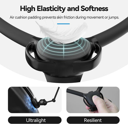 TELESIN Neck Mount SE 2.0 with Air Cushion, Adjustable Chest Strap and Neck Mount for Hands-Free POV Vlogging for GoPro Hero 13/12/11/10/9, Insta 360 X5/X4/X3/Ace Pro 2, DJI Osmo 360 Action 3/4/5 Pro