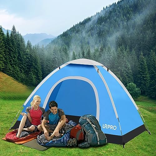 Portable Camping Tent, 2 Person Lightweight, Waterproof Windproof, UV Protection for Outdoor US