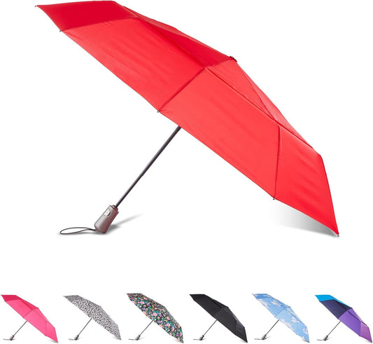 totes Men's and Women's Ultimate Folding Umbrella with Auto Open Close Windproof Sun Protection