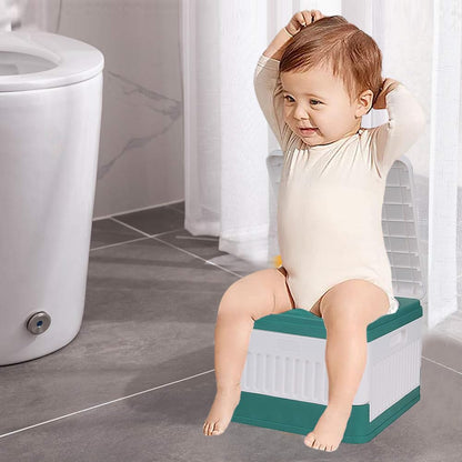 SunnySmile Toddler Travel Potty,Kids Portable Potty,Used for Indoor and Outdoor, Outdoor Camping, Traffic Jams and Travel, Etc. Lncludes 45 Replacement Bags.