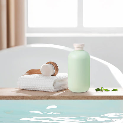 6.8oz Squeeze Bottles with Flip Cap, Refillable Plastic Travel Bottles for Creams, Lotion, Shampoo, Conditioner (2 Pcs)