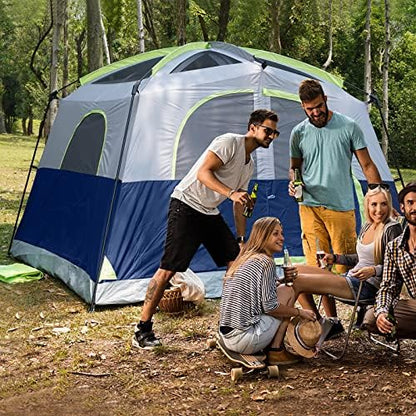 UNP 6 Person Tents for Camping Waterproof Family Cabin Tent with Rainfly